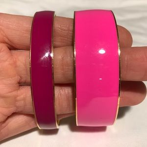 J.Crew set of 2 Pink Bangles